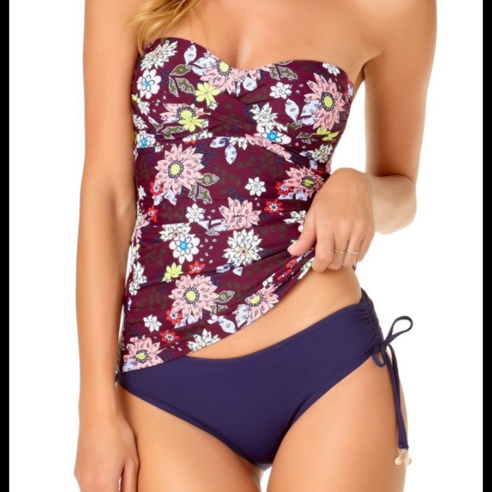 Ann Cole Swim Tankini Convertible strapless